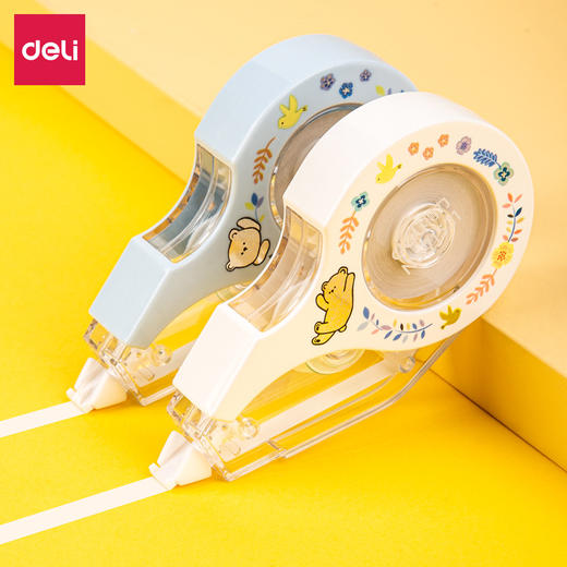 得力文具71531修正带小型迷你学生用便携卡通涂改带修改带改正带/个 商品图0