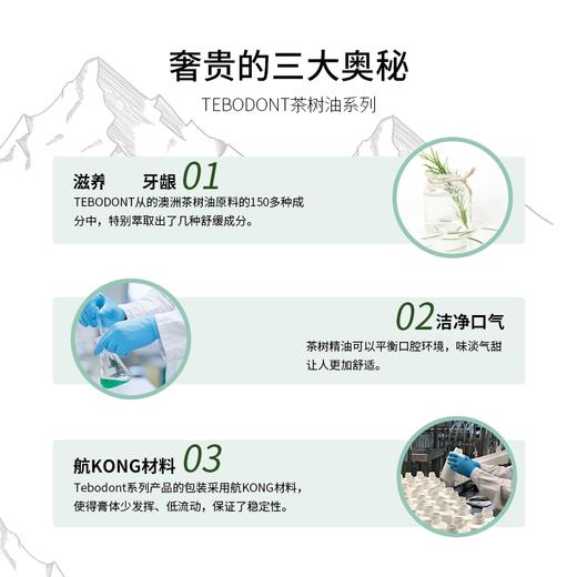 【马泷专属】瑞士原装进口怀尔德Dr.wild 含氟茶树油牙膏 商品图2