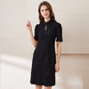 EITIE爱特爱春季新款中式水滴领气质收腰改良旗袍连衣裙7707402 商品缩略图2