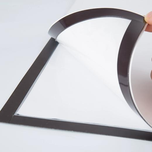 得力50871磁性展示贴营业执照相框银色保护套免钉A4软硬胶套广告框磁力贴 商品图2