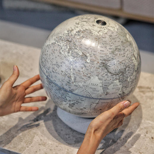 Homely Globe/宏微 云环底座地球仪 25cm 地球仪客厅书房桌面装饰摆件生日节日礼物 商品图6