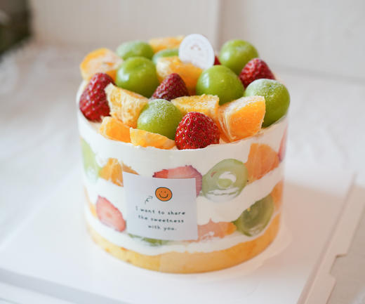 多彩水果裸蛋糕（提前三小时预定） 商品图0