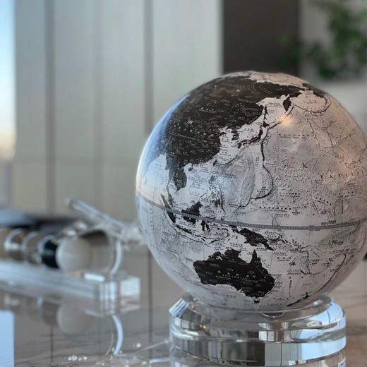 Homely Globe/宏微 水晶底座地球仪 25cm 地球仪客厅书房桌面装饰摆件生日节日礼物 商品图2