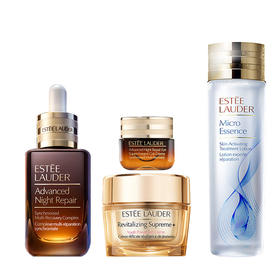 雅诗兰黛四件套（雅诗兰黛小棕瓶精华100ml+雅诗兰黛原生液200ml+雅诗兰黛智妍清爽面霜75ml+雅诗兰黛抗蓝光眼霜15ml）送：雅诗兰黛礼盒礼袋