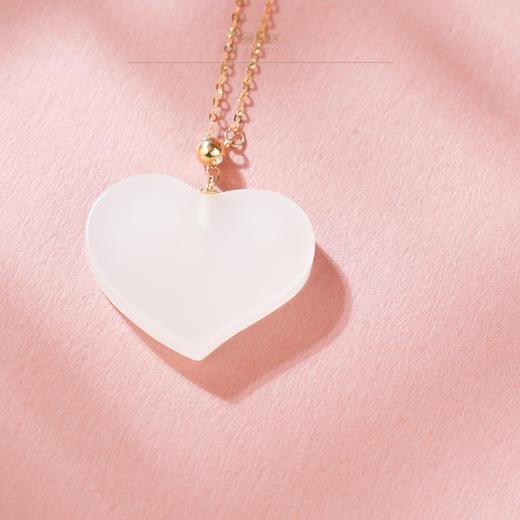 新疆国玉盟世玉和田玉 执手相伴·恋语 金镶玉挂件【带证书·顺丰物流】 商品图3