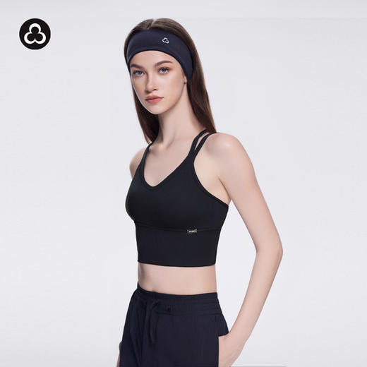 TITIKA ACTIVE美背运动内衣罗纹吊带瑜伽背心健身衣（带胸垫）可外穿 25B11197 商品图0