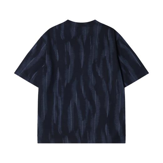 T2238早春新款时尚个性韩版扎染晕染细闪圆领半袖T恤潮流百搭套头上衣 商品图5