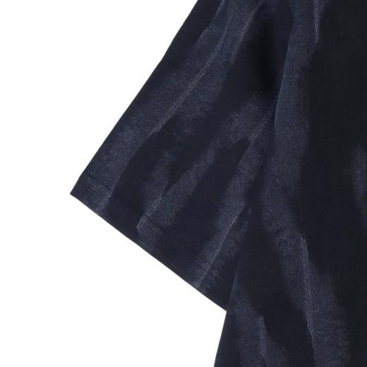 T2238早春新款时尚个性韩版扎染晕染细闪圆领半袖T恤潮流百搭套头上衣 商品图4