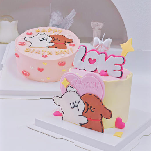 线条小狗蛋糕 (LOVE情人节版) 商品图5