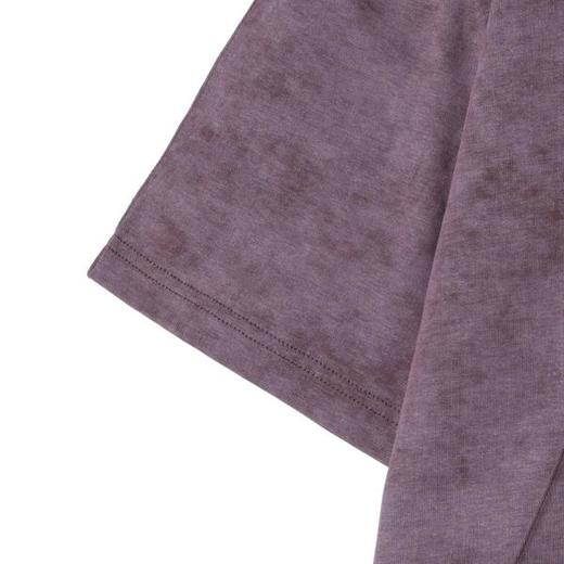 T2210早春新款时尚个性韩版扎染倒三角褶皱圆领半袖T恤潮流百搭上衣 商品图3