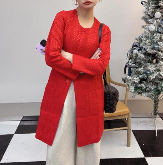 臣禾无领中长款外套9253820130 商品图1