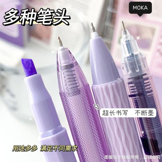 「7支装！高颜值」刷题笔专用高颜值日系ins按动中性笔ST笔尖黑笔顺滑学生用0.5 商品图2