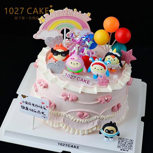 1027CAKE |  粉色系蛋仔派对蛋糕 商品图2
