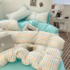 【A类母婴级四件套】春秋季日式格子裸睡四件套 学生宿舍三件套水洗棉 床单被套床笠 商品缩略图14