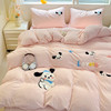 【A类毛巾绣四件套】被套全棉被罩床笠 床单人 卡通可爱学生宿舍三件套  商品缩略图13