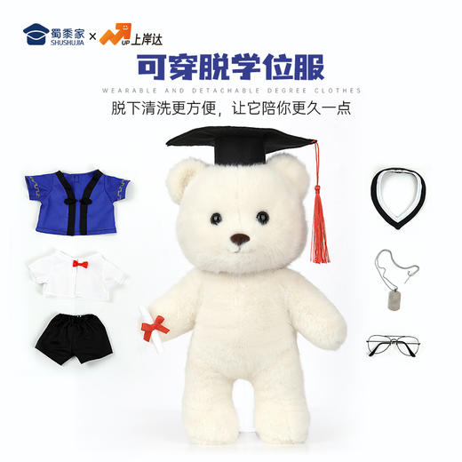 【毕业熊】可定制创意毛绒公仔玩具 礼盒装小熊玩偶送礼摆件 商品图10