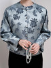瑕疵|盛唐牡丹| 墨灰色蝶恋花漳缎外套[特价品](特殊商品不退不换) 商品缩略图5