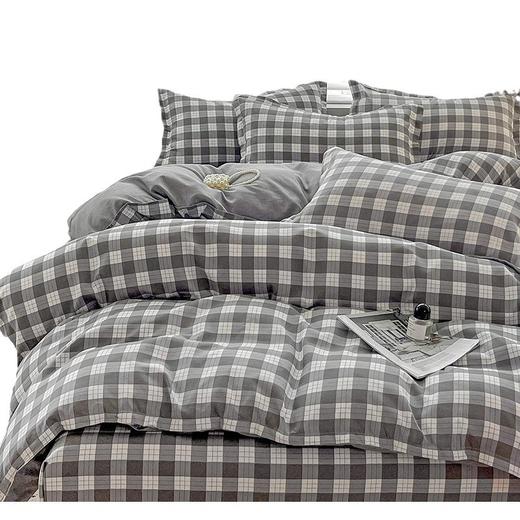 春夏季【A类小清新四件套】水洗棉床单被套枕套 学生宿舍三件套罩ins 开学季 商品图4