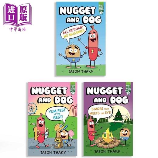 【中商原版】齐齐学会读漫画2级 热狗和鸡块 3册 Ready-to-Read Graphics Level 2 Nugget And Dog Collection Boxed Set 原版 商品图2