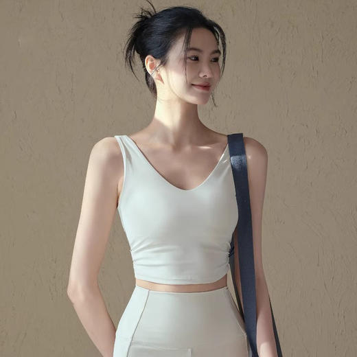 跃牌【禅语梵心】美背固定胸垫运动内衣女收腰裸感瑜伽服文胸WX5152 商品图0