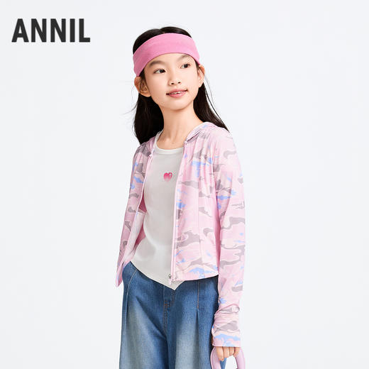 【实体店同款】女童针织外套防晒衣春季新款安奈儿童装AG515594 商品图1