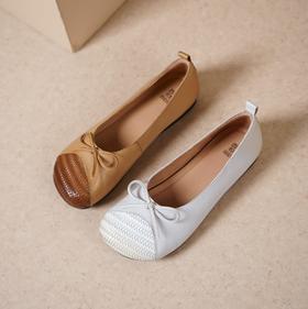 西村名物2025年春季新款舒适平底蝴蝶结百搭单鞋X25AE14431