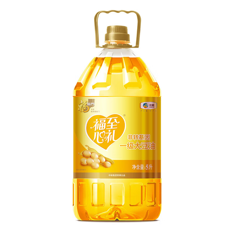 福临门福至心礼非转基因一级大豆油5L