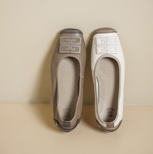 西村名物2025年春季新款舒适平底复古百搭低跟单鞋X25AE14591 商品图6