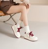 西村名物2025年春季新款舒适厚底防滑系带百搭板鞋小白鞋25AM15101 商品缩略图3