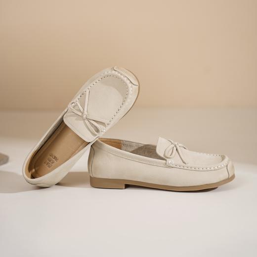 西村名物2025年春季新款舒适平底复古百搭深口单鞋乐福鞋T25AM15181 商品图7