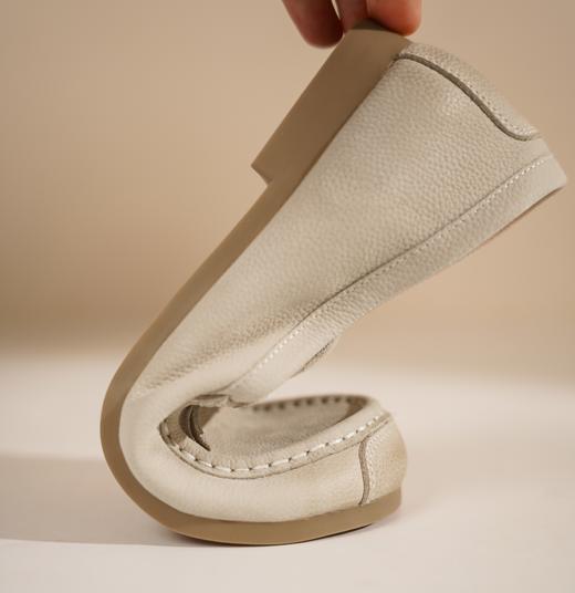 西村名物2025年春季新款舒适平底复古百搭深口单鞋乐福鞋T25AM15181 商品图2