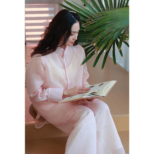 【2026东衣作】桃花颜•飘纱阔腿裤（20709381桃夭-高定款） 商品图2