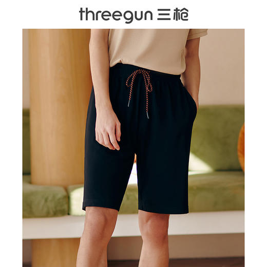 Threegun三枪 【凉感记忆棉】男士家居短裤睡裤-50699B011 商品图5