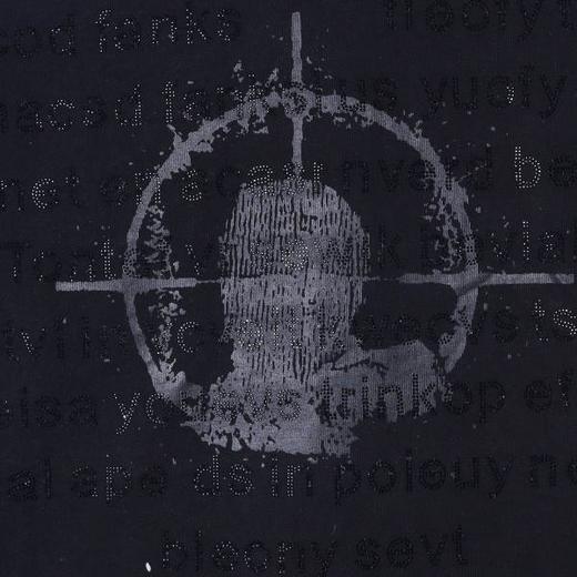 6819春夏新款时尚个性美式撞色烫钻印花圆领短袖T恤宽松百搭潮流上衣 商品图4