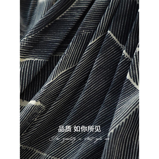 COCOBELLA欧式度假风褶裥印花连衣裙25夏手工捏褶长裙FR3053 商品图3