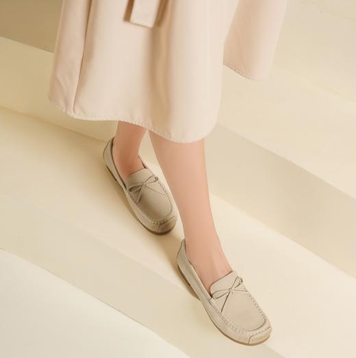 西村名物2025年春季新款舒适平底复古百搭深口单鞋乐福鞋T25AM15181 商品图6