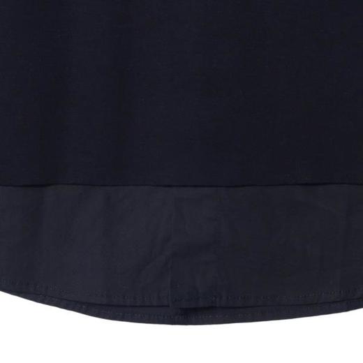 38698春夏新款时尚个性韩版纯色拼接圆领假两件短袖T恤潮流ins百搭上衣 商品图4