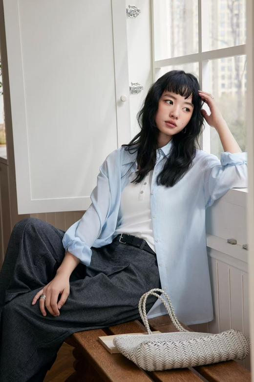 天丝亚麻· 老钱风衬衫 ，会‘呼吸’的豪华面料，✔85%天丝+亚麻 ，ins博主ootd的老钱慵懒风 商品图1