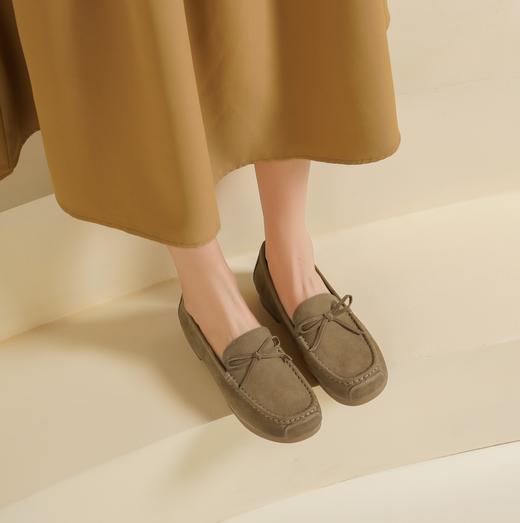 西村名物2025年春季新款舒适平底复古百搭深口单鞋乐福鞋T25AM15181 商品图5