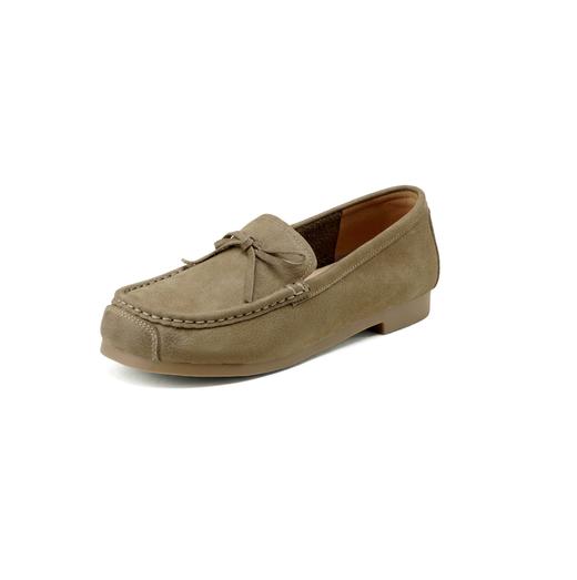 西村名物2025年春季新款舒适平底复古百搭深口单鞋乐福鞋T25AM15181 商品图9