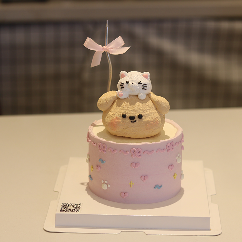 卡通小可爱纪念日蛋糕KC610