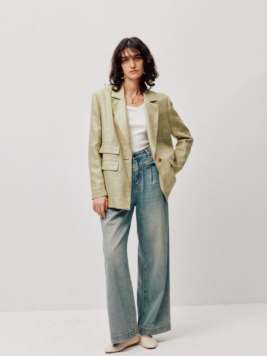 LIYIHAN亘云麻 | 25春亚麻西装外套宽松舒适上衣外套小众时尚感 商品图2