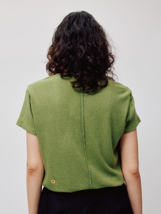 LIYIHAN序章丨25春全棉刺绣圆领T恤百搭正肩上衣小众设计宽松舒适 商品图5