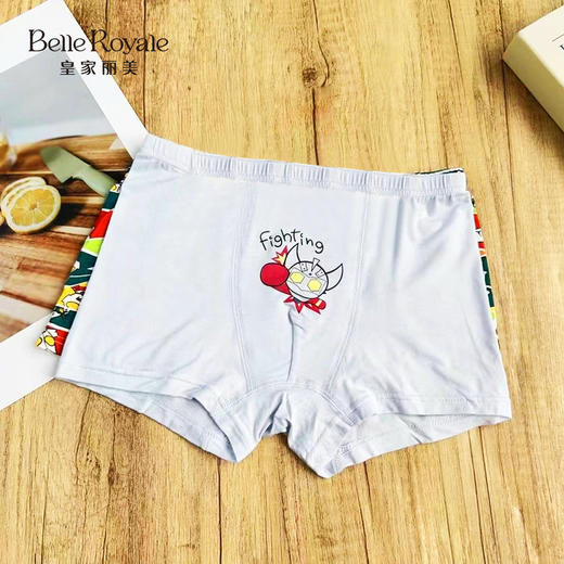 【29.9元3条，下单拍3】皇家丽美卡通儿童男童内裤舒适不夹PP平角裤DKT20445 商品图1