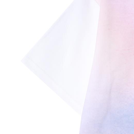 1526905春夏新款时尚个性韩版渐变撞色圆领短袖T恤小众设计感高级上衣 商品图4