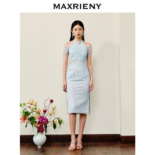 玛克门店发货：夏季新款复古国风气质女装连衣裙(货号:MS88DR268) 商品图3