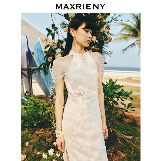 玛克门店发货：夏季新款复古国风气质女装连衣裙(货号:MS88DR268) 商品图2