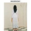 玛克门店发货：古优雅兰花渐变印花连衣裙2024(货号:MC85DR059) 商品缩略图2