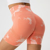 跃牌【美西西系列】扎染瑜伽健身短裤女高腰提臀紧身运动跑步蜜桃收腹五分裤DK-012 商品缩略图1