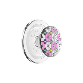 1【太空梦游记】淡彩星光·MagSafe圆啪嗒 MAGSAFE磁吸手机气囊支架 Round圆啪嗒系列 粉色 日月星 拼贴